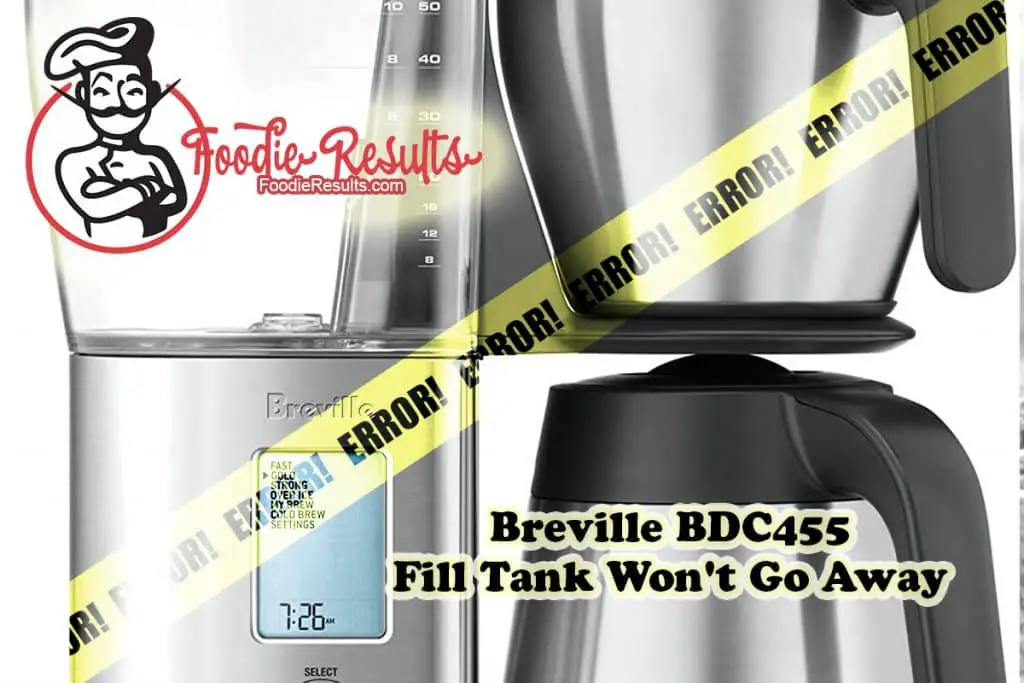 Breville BDC455 Showing Fill Tank