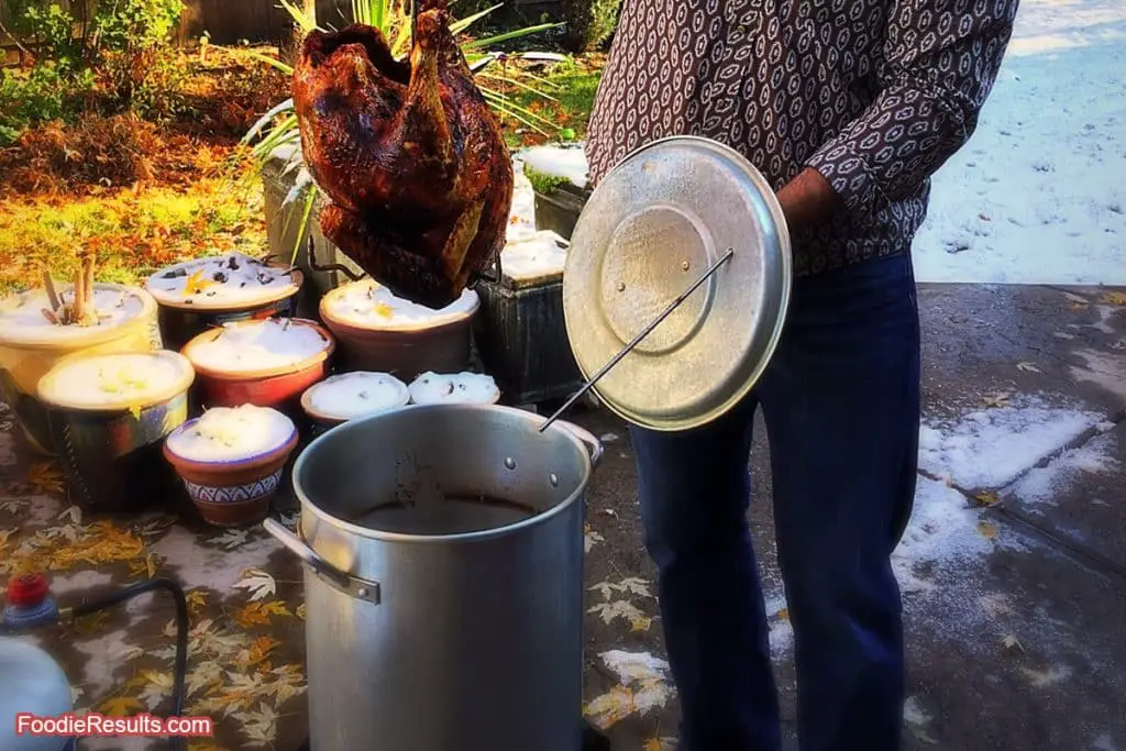 Foodie Results image of deep frying a turkey