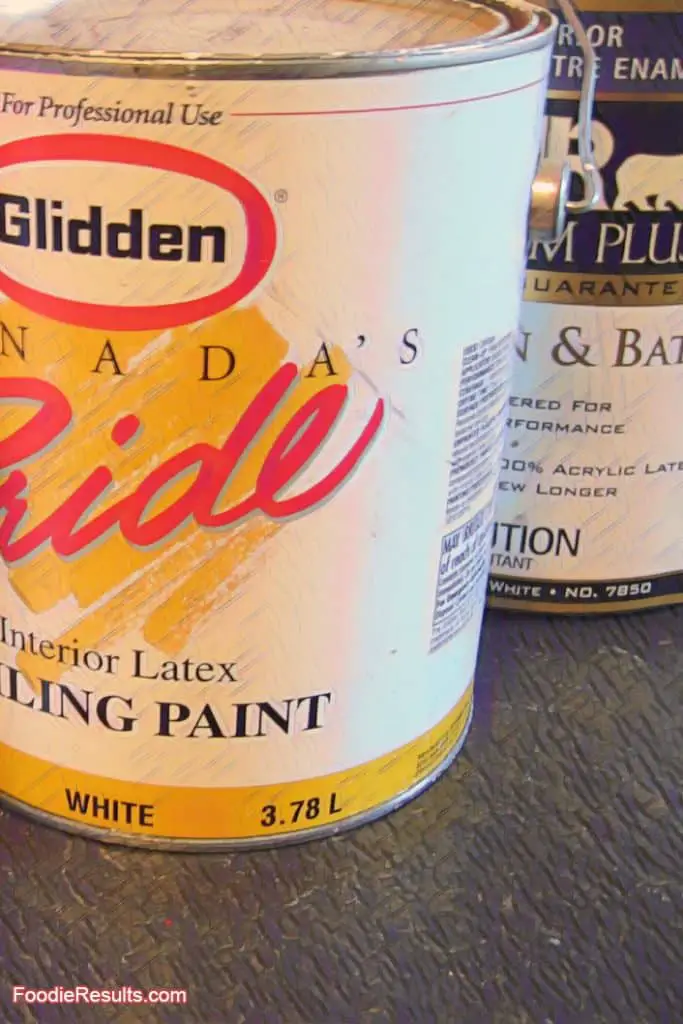 cans of Paint for Cabinets